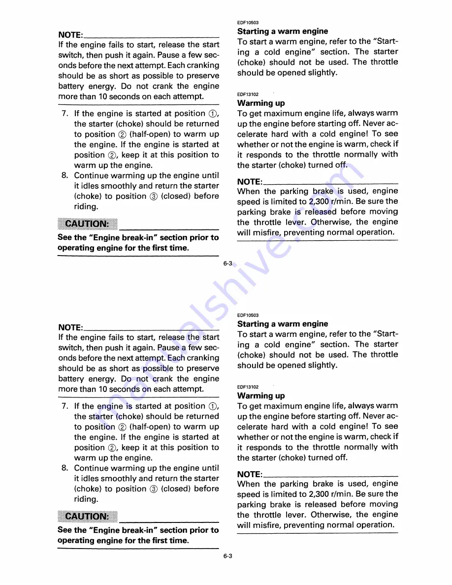 Yamaha Wolverine YFM350FXL Owner'S Manual Download Page 54