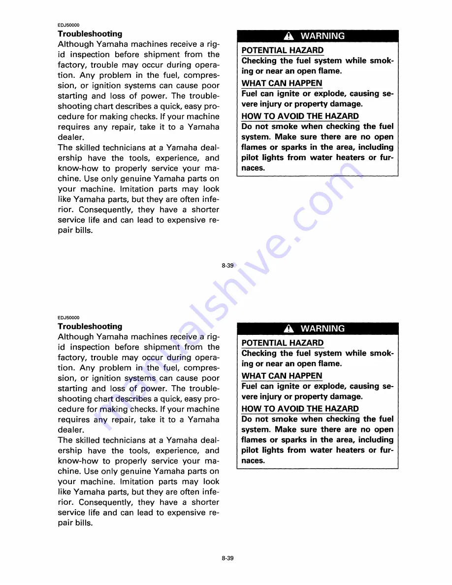 Yamaha Wolverine YFM350FXL Owner'S Manual Download Page 144