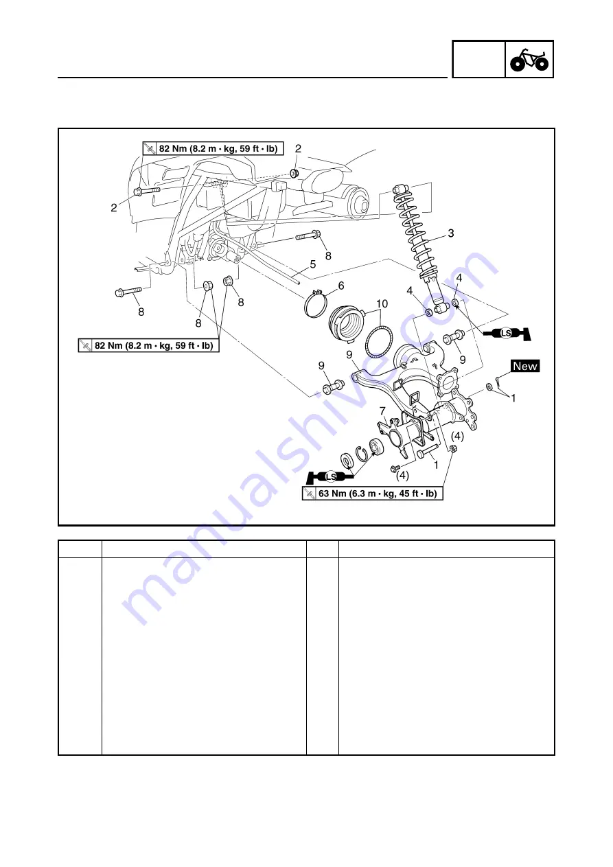 Yamaha WOLVERINE YFM45FXV Supplementary Service Manual Download Page 94