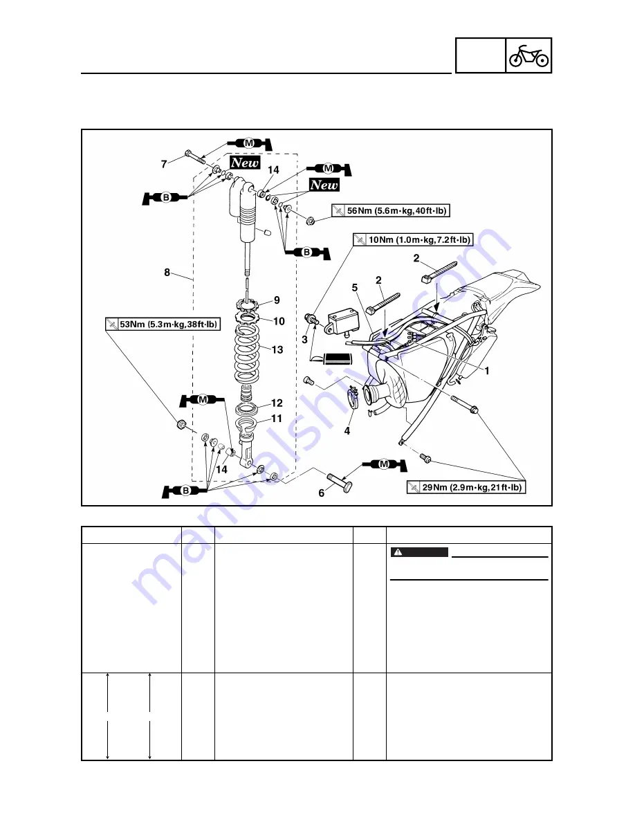 Yamaha WR250 Owner'S Service Manual Download Page 590