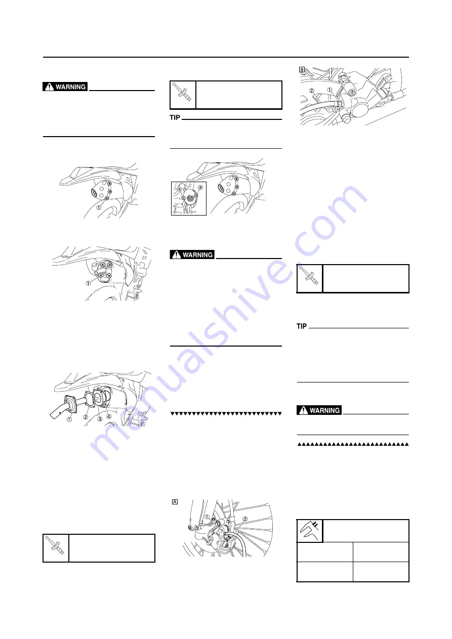 Yamaha WR450F(Y) 2009 Owner'S Service Manual Download Page 74