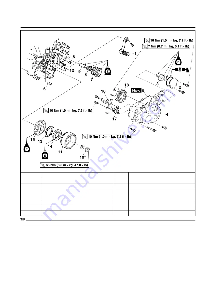 Yamaha WR450F(Y) 2009 Owner'S Service Manual Download Page 147