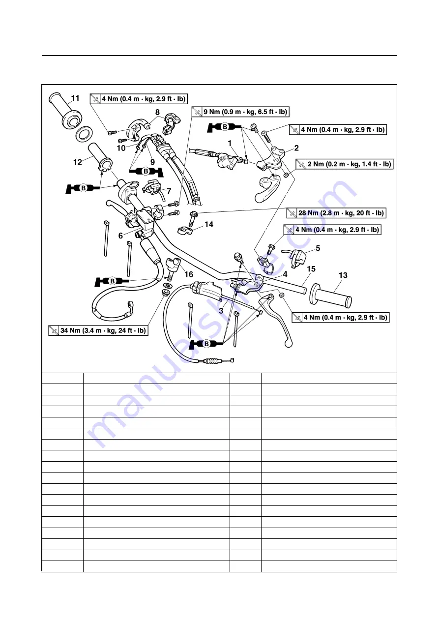 Yamaha WR450F(Y) 2009 Owner'S Service Manual Download Page 186