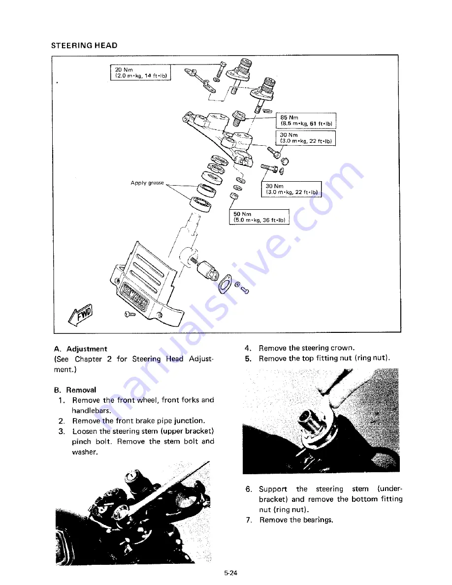 Yamaha XJ1100J Service Manual Download Page 112