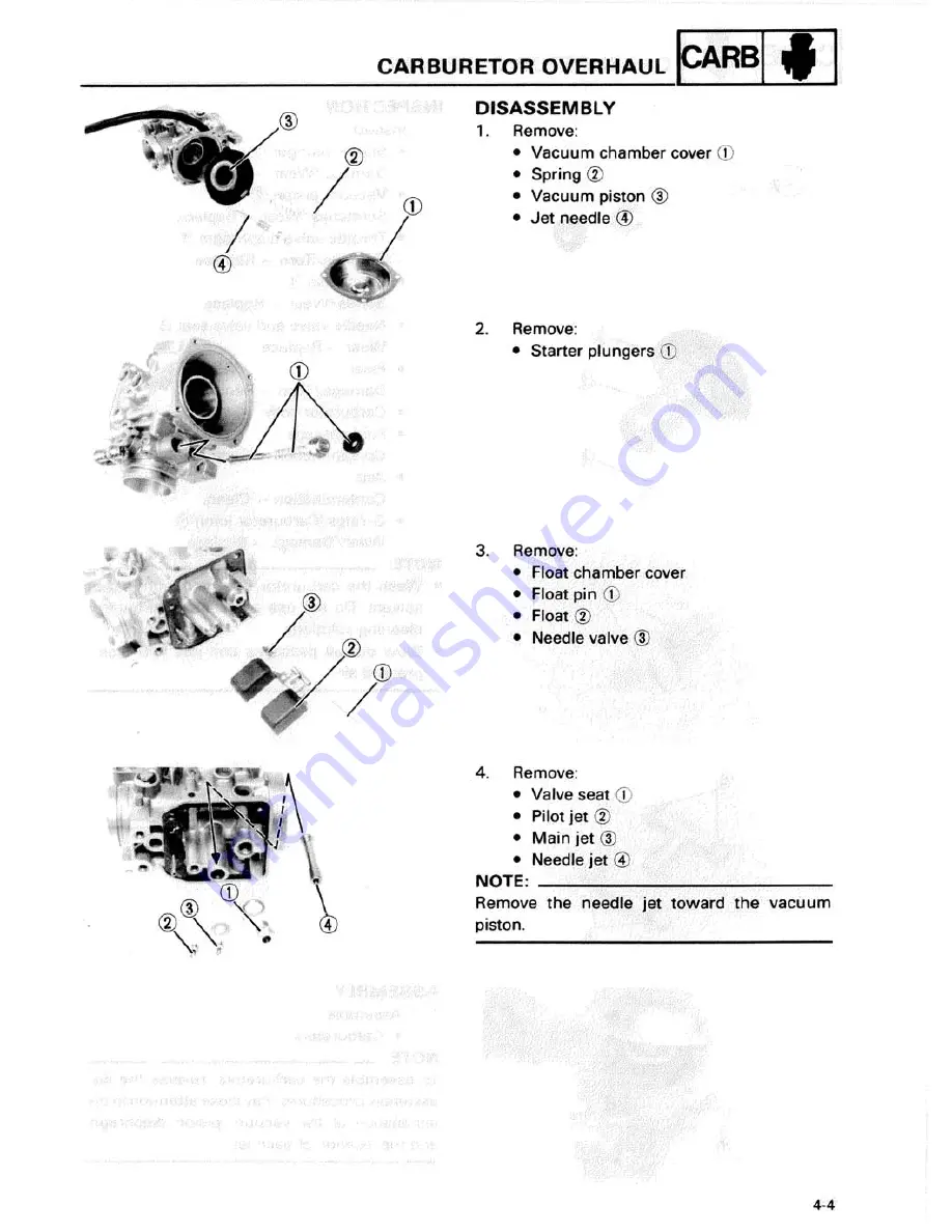 Yamaha XJ700N Service Manual Download Page 107