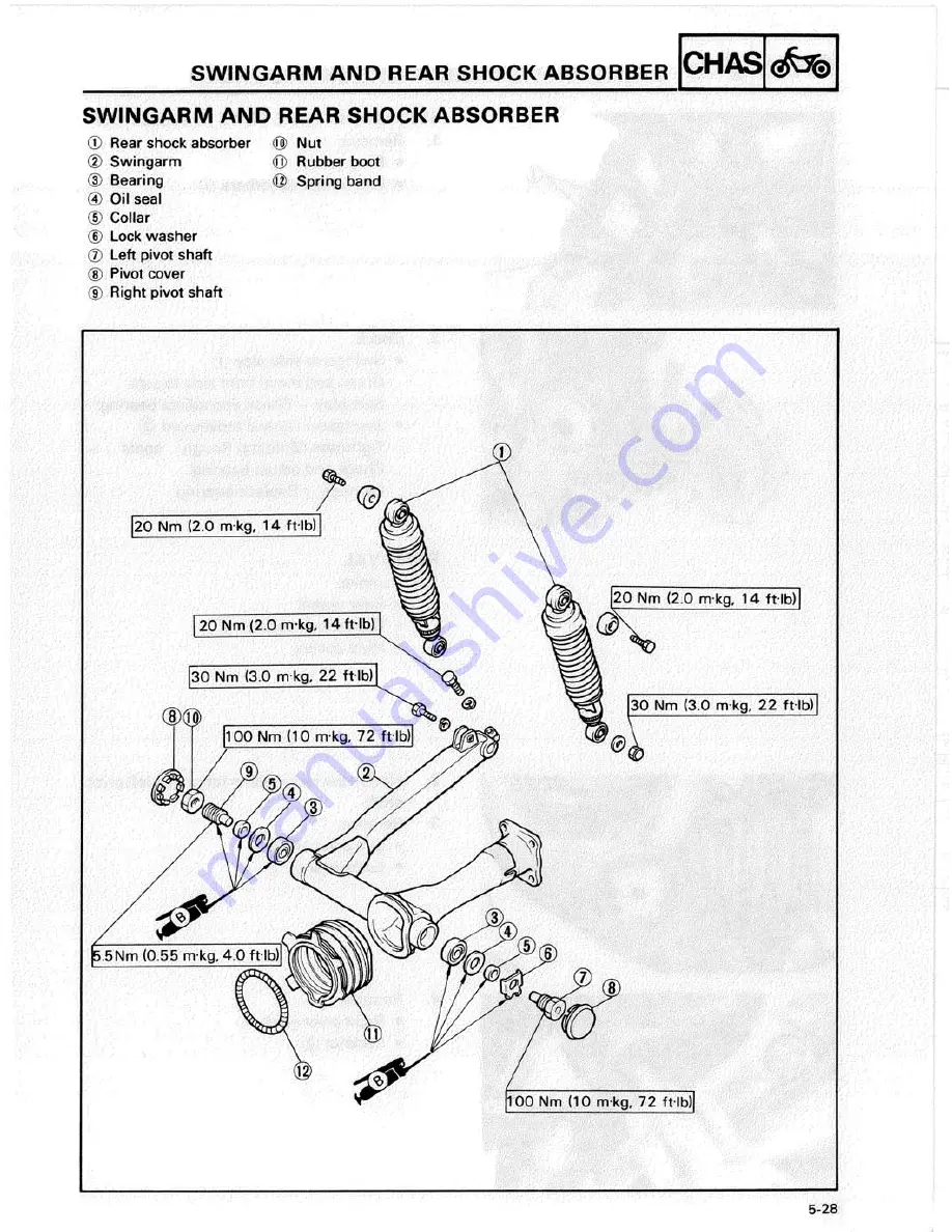 Yamaha XJ700N Service Manual Download Page 139