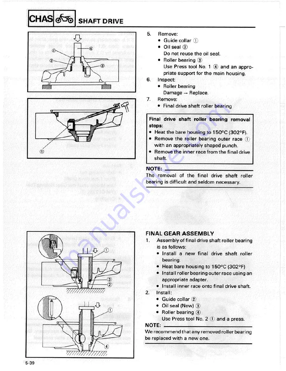 Yamaha XJ700N Service Manual Download Page 150