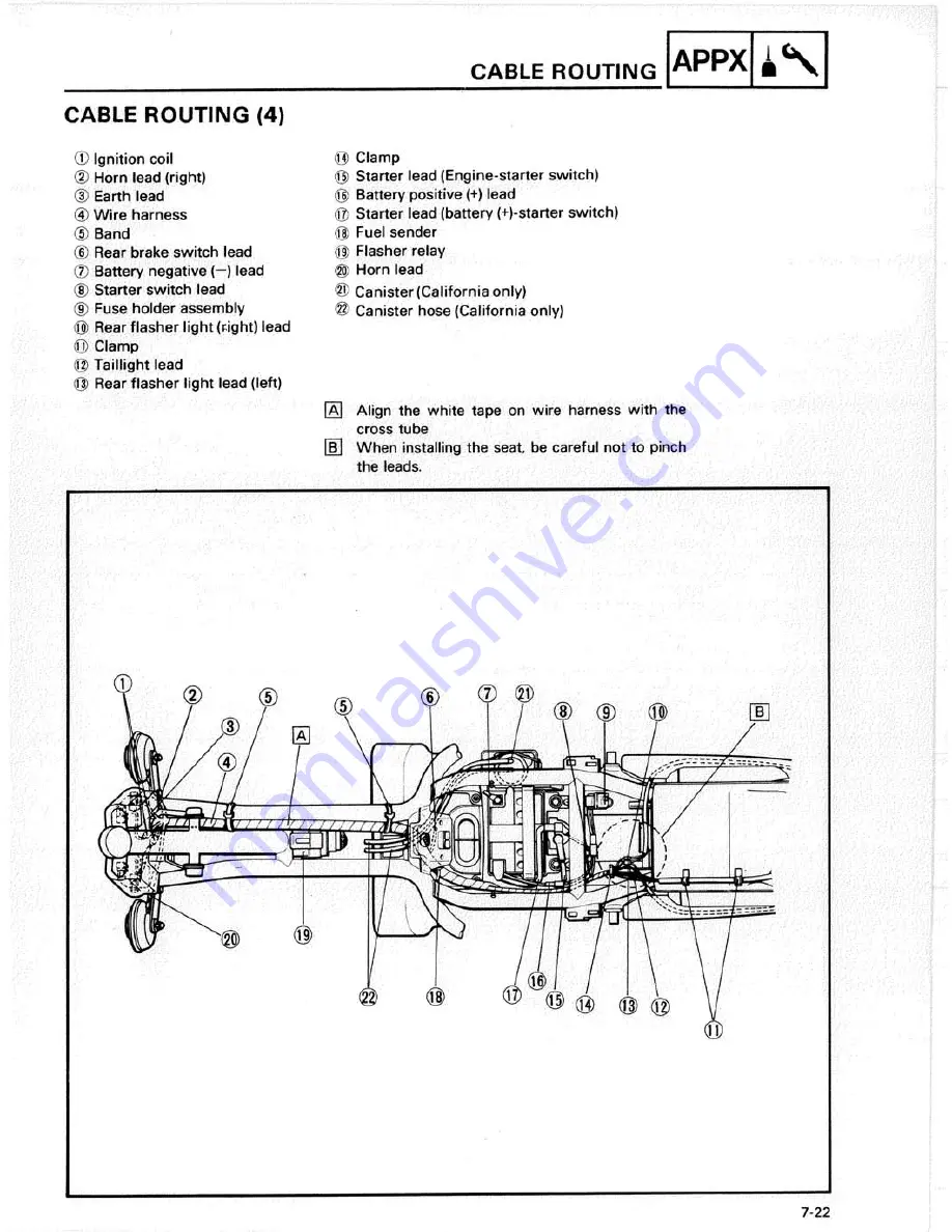 Yamaha XJ700N Service Manual Download Page 222