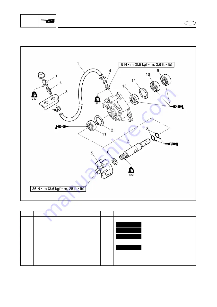 Yamaha XLT1200 WaveRunner 2003 Service Manual Download Page 316