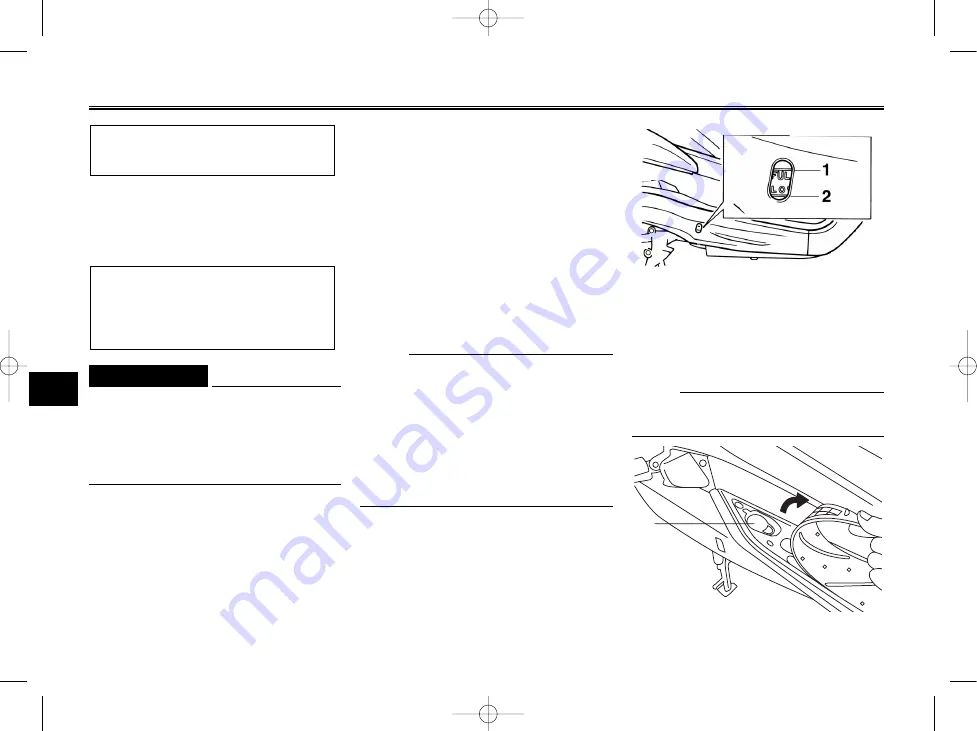 Yamaha XMAX 250 YP250R Owner'S Manual Download Page 42