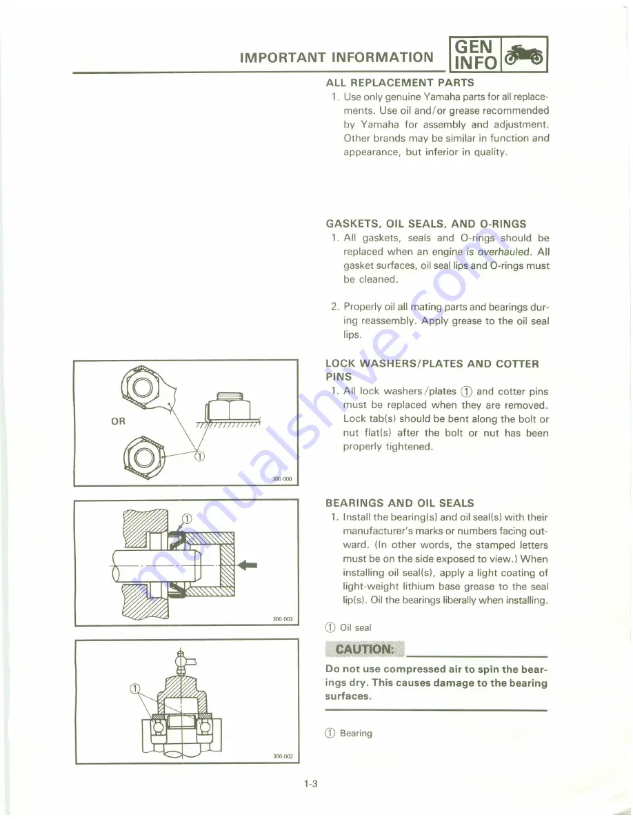 Yamaha XT 600 A Service Manual Download Page 16