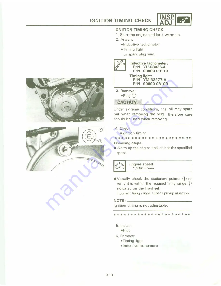 Yamaha XT 600 A Service Manual Download Page 63