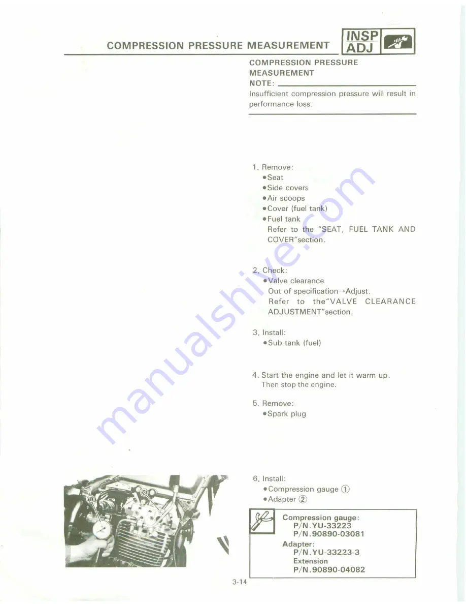 Yamaha XT 600 A Service Manual Download Page 64