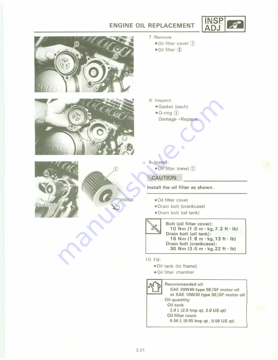 Yamaha XT 600 A Service Manual Download Page 71