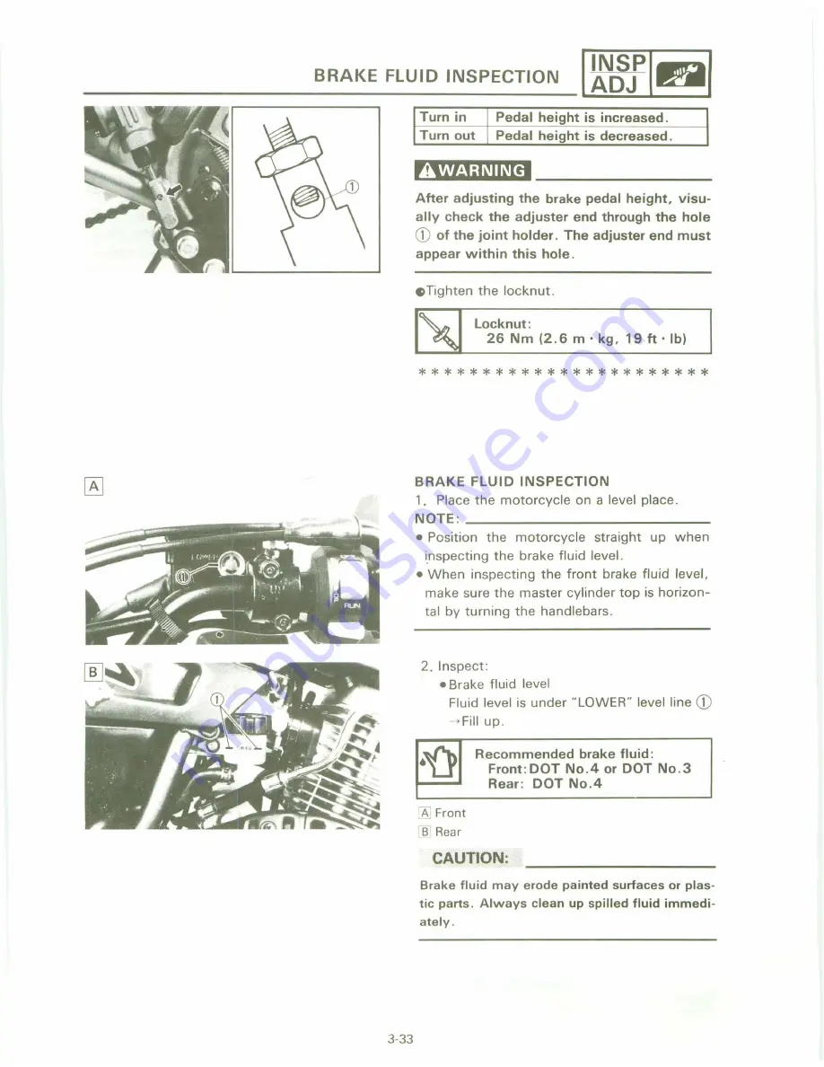 Yamaha XT 600 A Service Manual Download Page 83