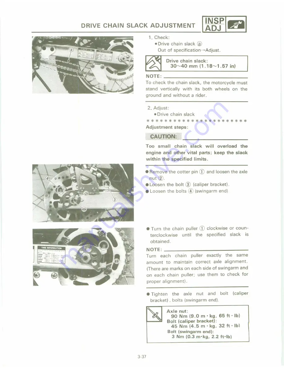 Yamaha XT 600 A Service Manual Download Page 87