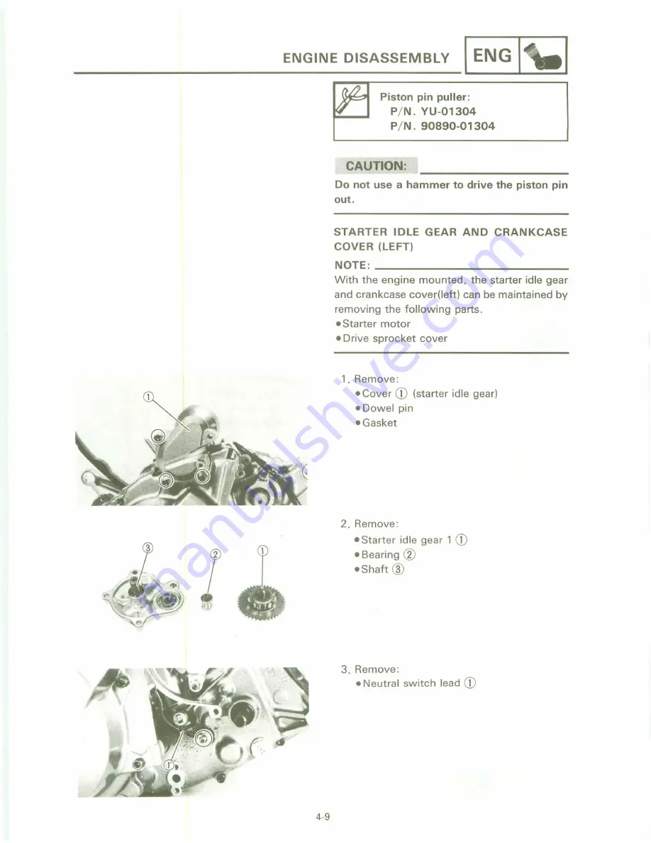 Yamaha XT 600 A Service Manual Download Page 115