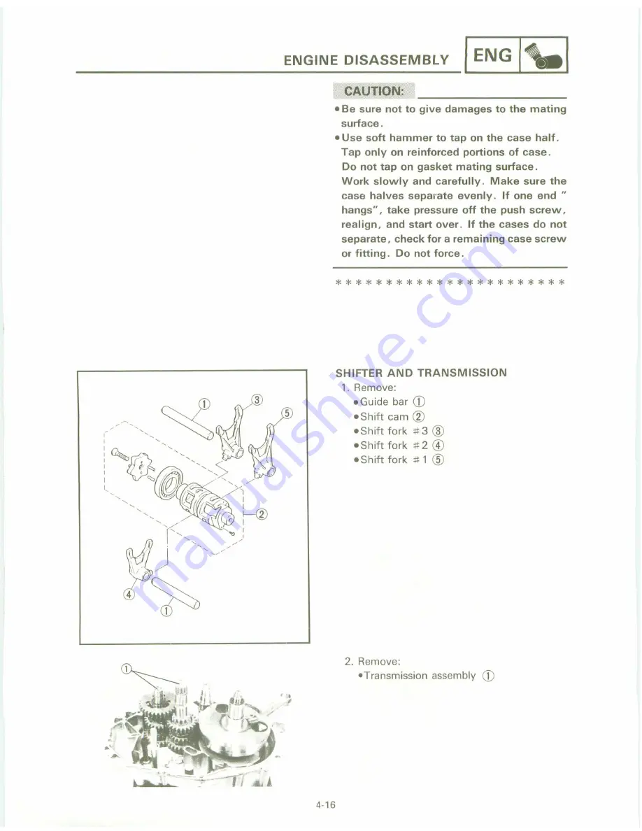 Yamaha XT 600 A Service Manual Download Page 122