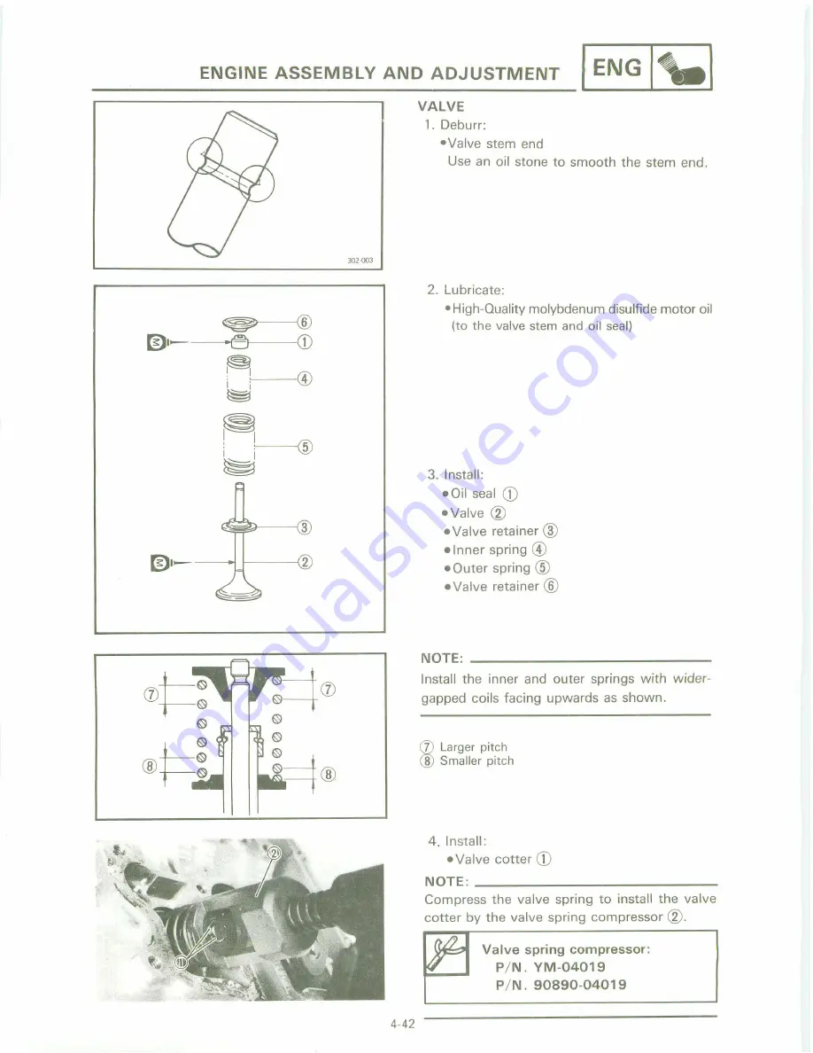 Yamaha XT 600 A Service Manual Download Page 148