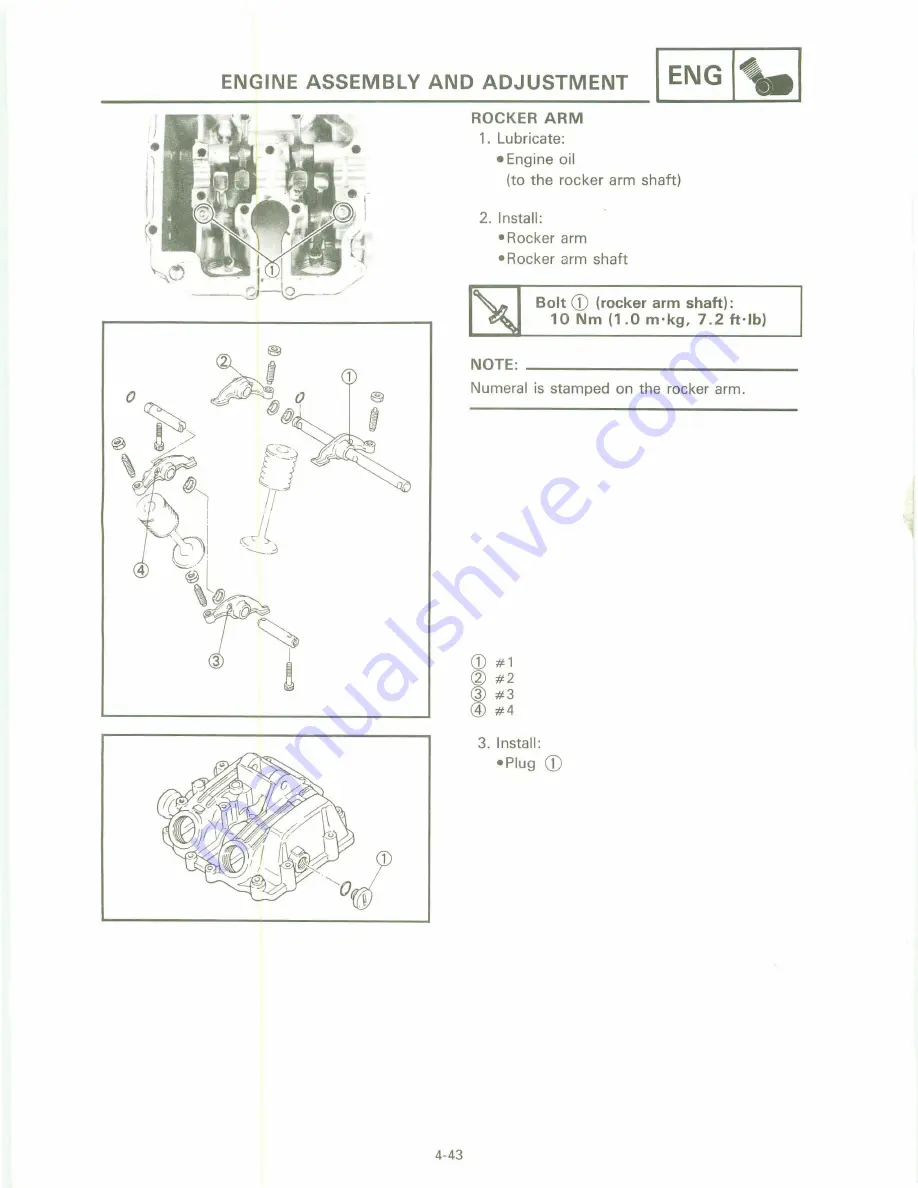 Yamaha XT 600 A Service Manual Download Page 149