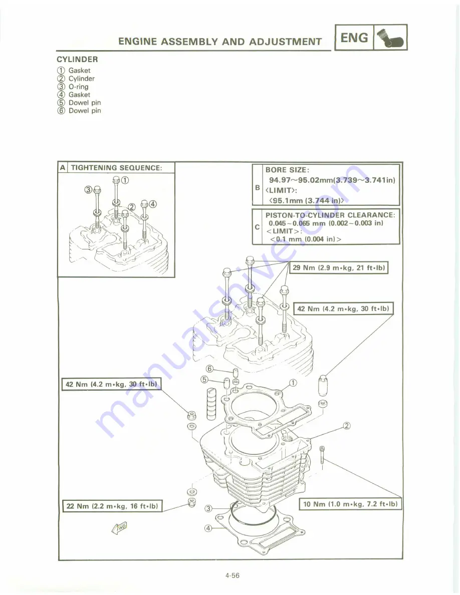 Yamaha XT 600 A Service Manual Download Page 162