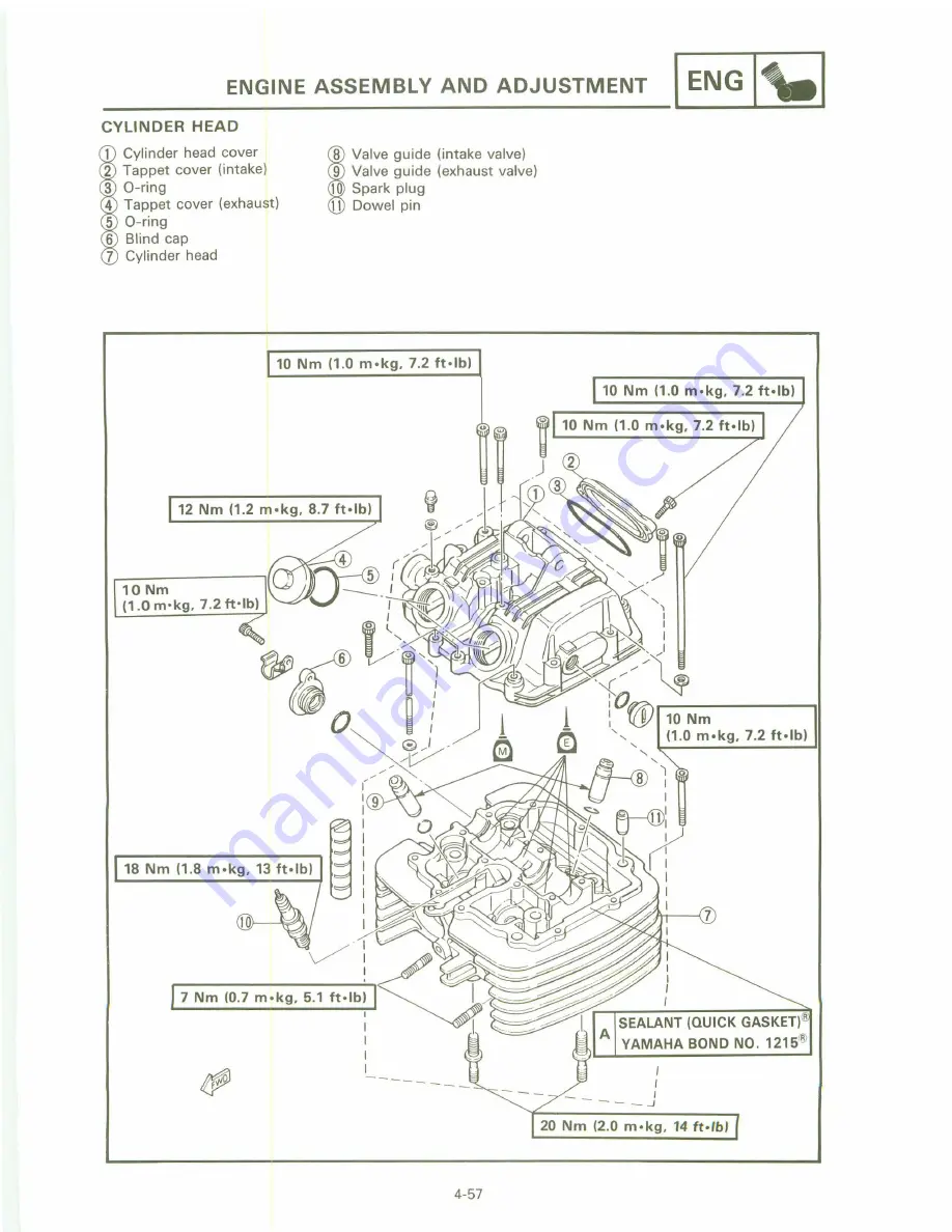 Yamaha XT 600 A Скачать руководство пользователя страница 163