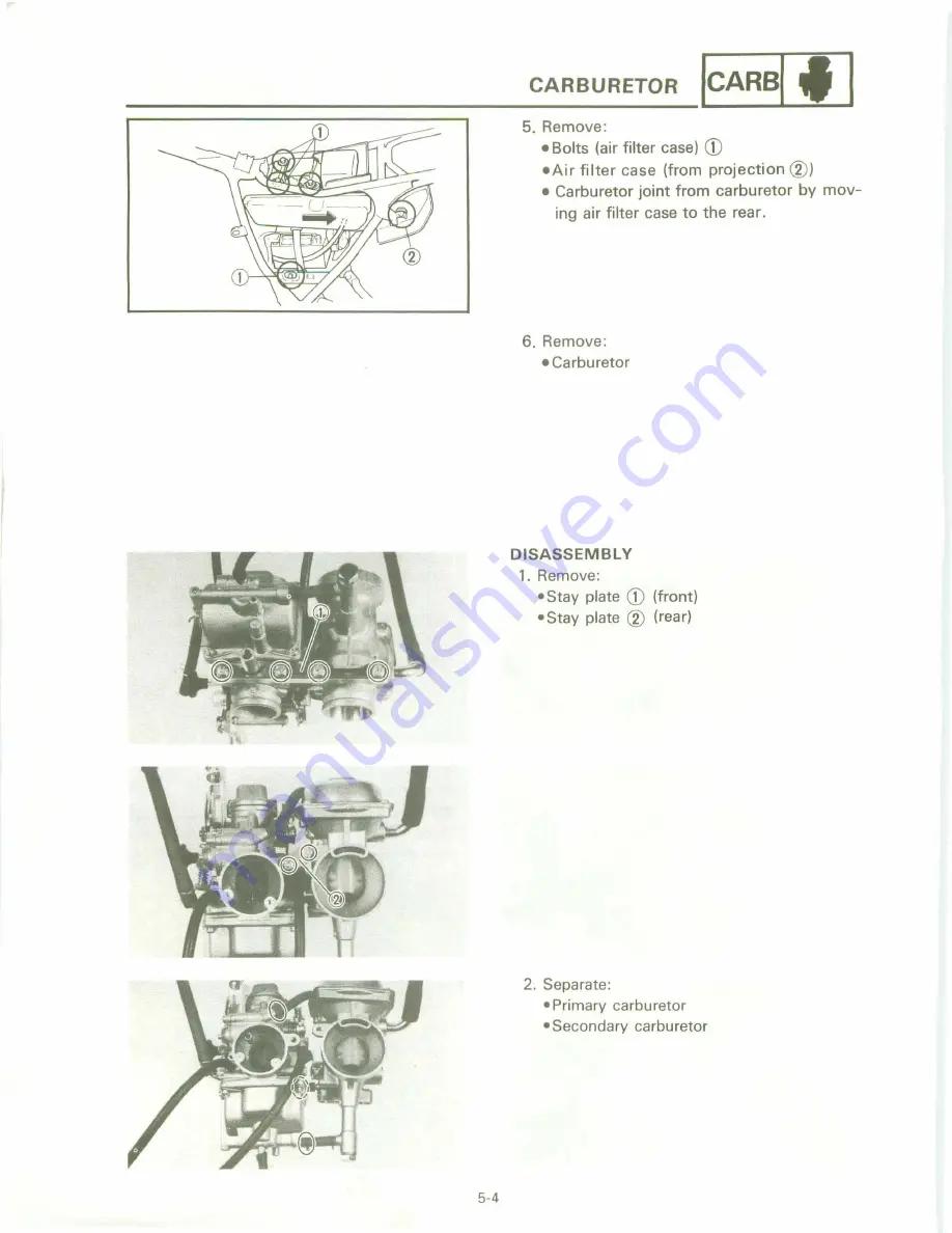 Yamaha XT 600 A Скачать руководство пользователя страница 190