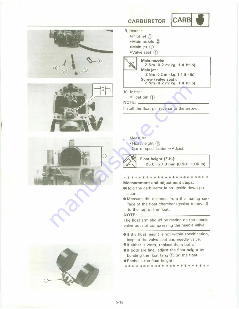 Yamaha XT 600 A Service Manual Download Page 198