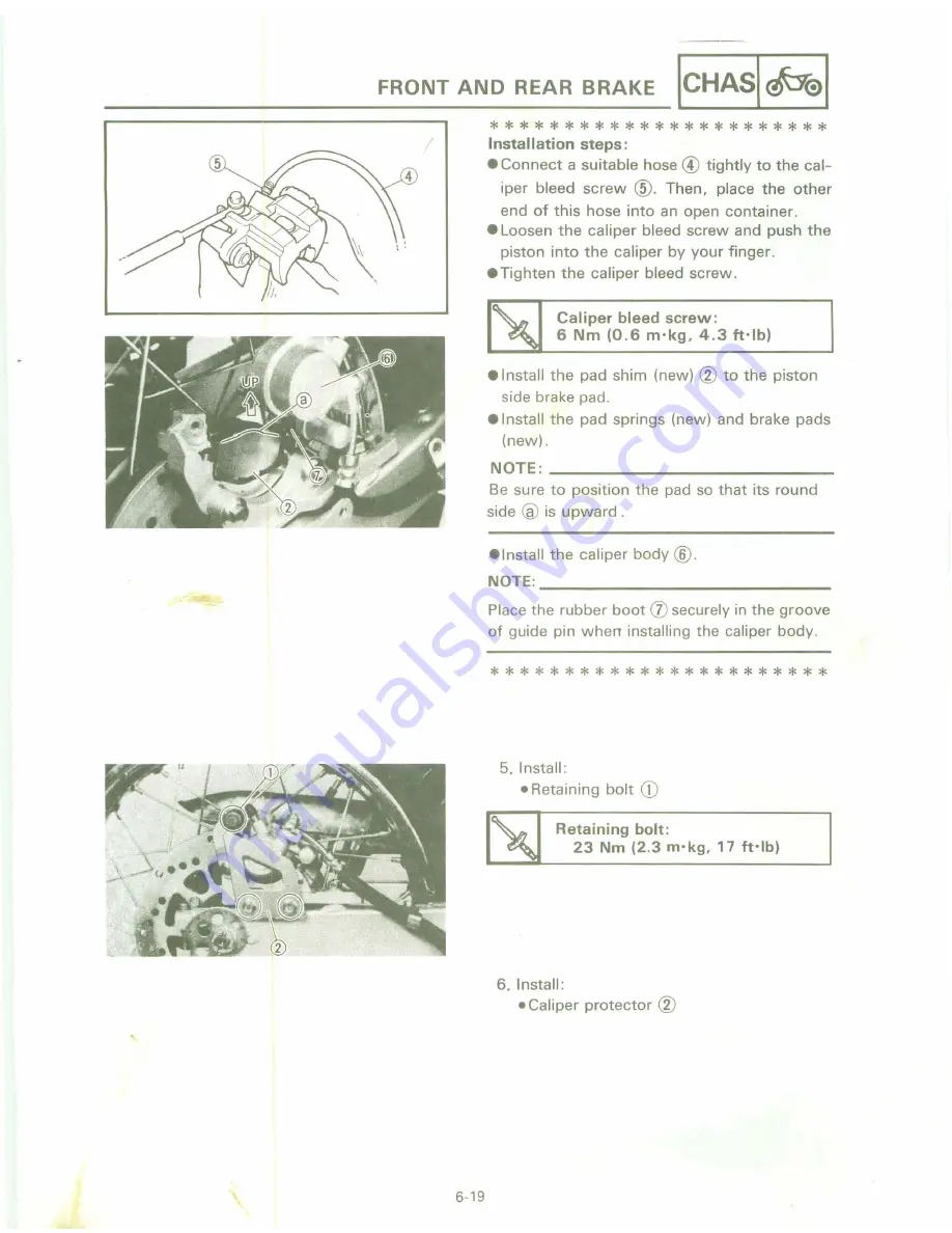 Yamaha XT 600 A Service Manual Download Page 220