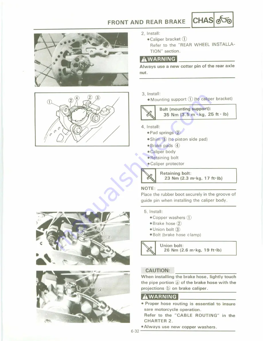 Yamaha XT 600 A Service Manual Download Page 233