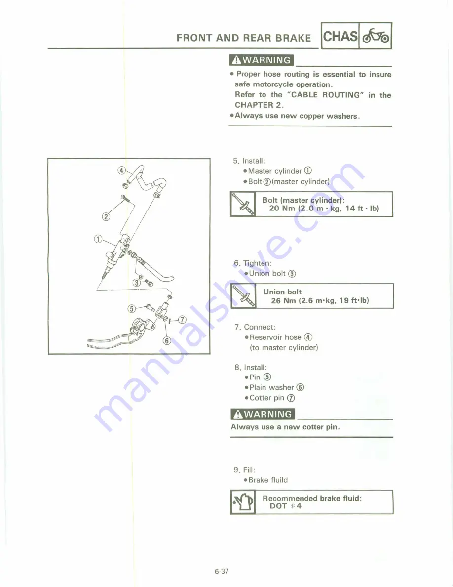 Yamaha XT 600 A Service Manual Download Page 238