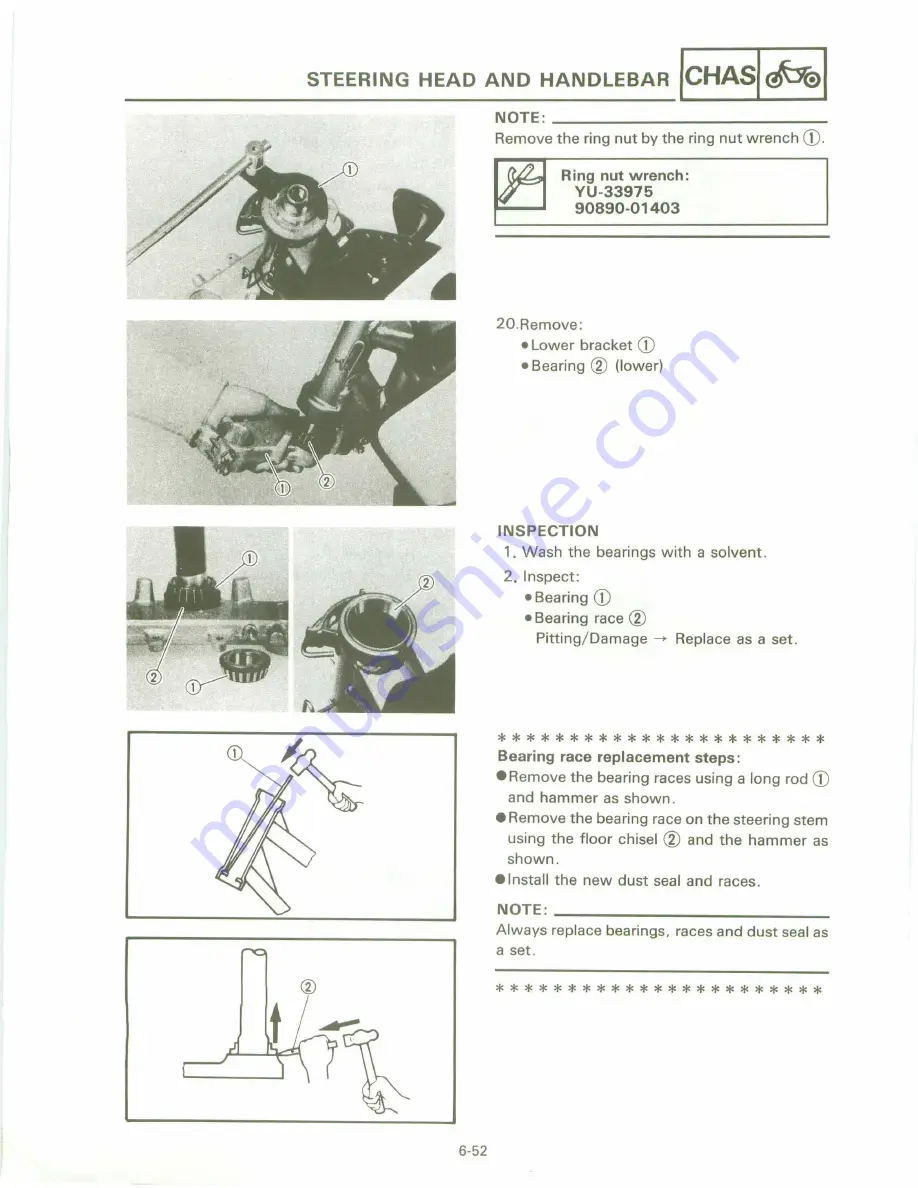 Yamaha XT 600 A Service Manual Download Page 253