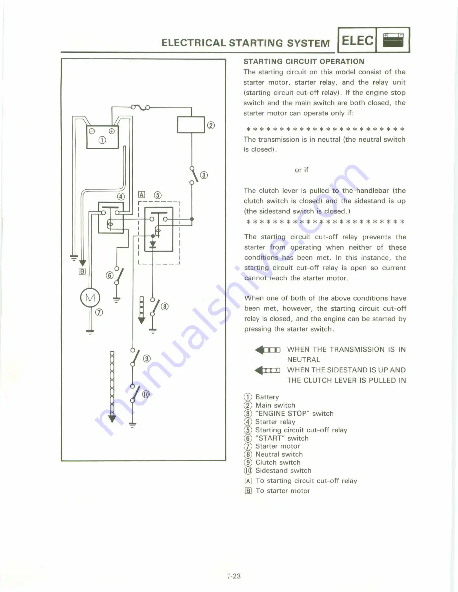 Yamaha XT 600 A Service Manual Download Page 301