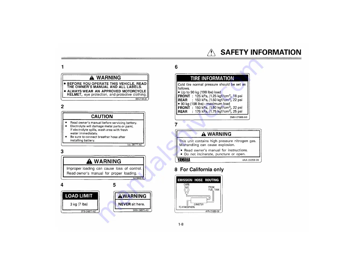 Yamaha XT350M Owner'S Manual Download Page 18