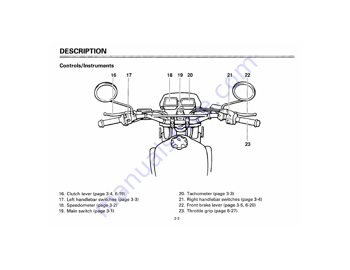 Yamaha XT350M Owner'S Manual Download Page 21