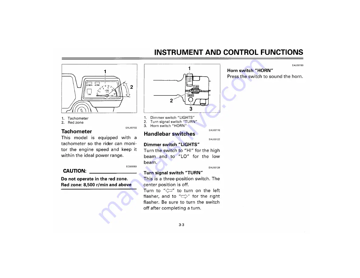 Yamaha XT350M Owner'S Manual Download Page 24