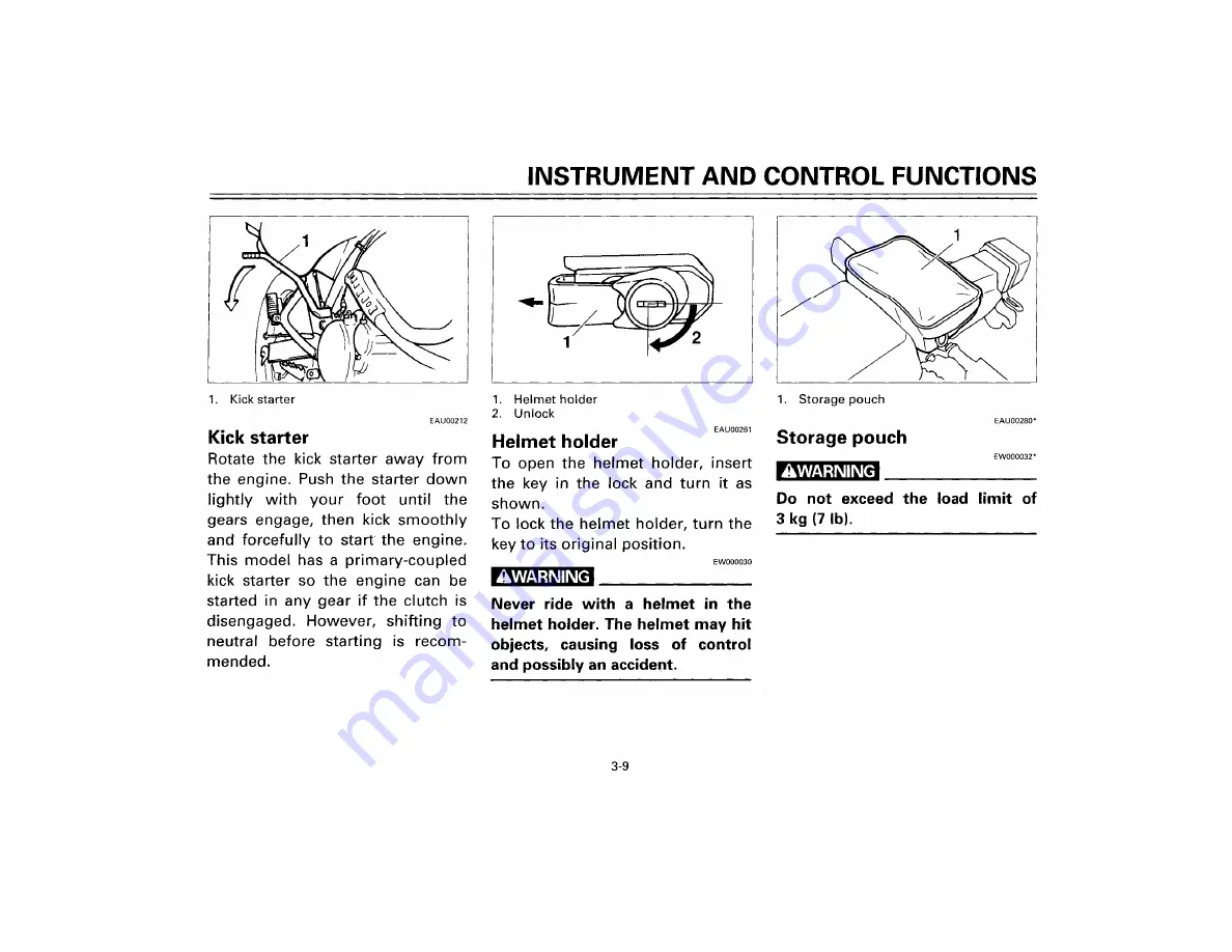 Yamaha XT350M Owner'S Manual Download Page 30