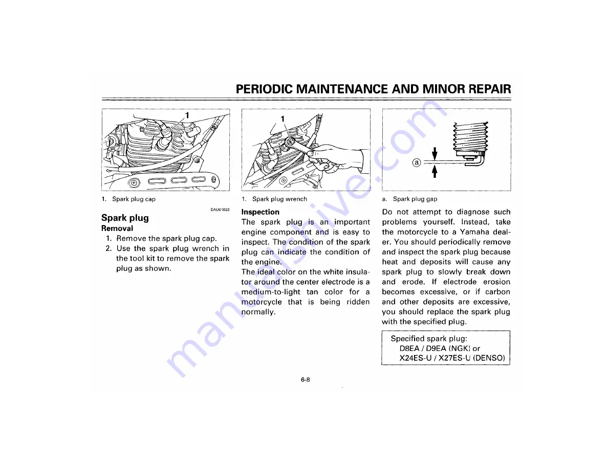 Yamaha XT350M Owner'S Manual Download Page 50