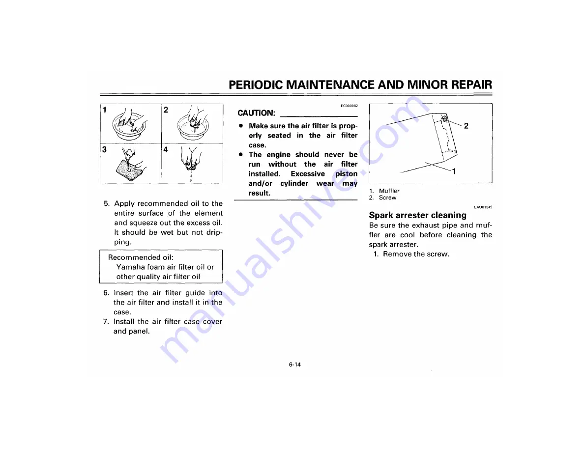 Yamaha XT350M Owner'S Manual Download Page 56