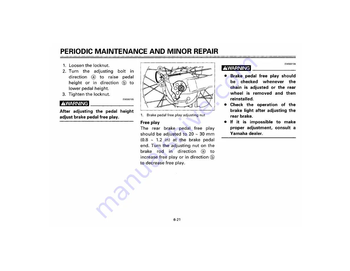 Yamaha XT350M Owner'S Manual Download Page 63