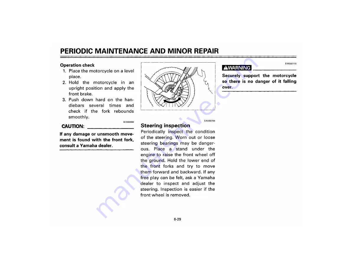 Yamaha XT350M Owner'S Manual Download Page 71