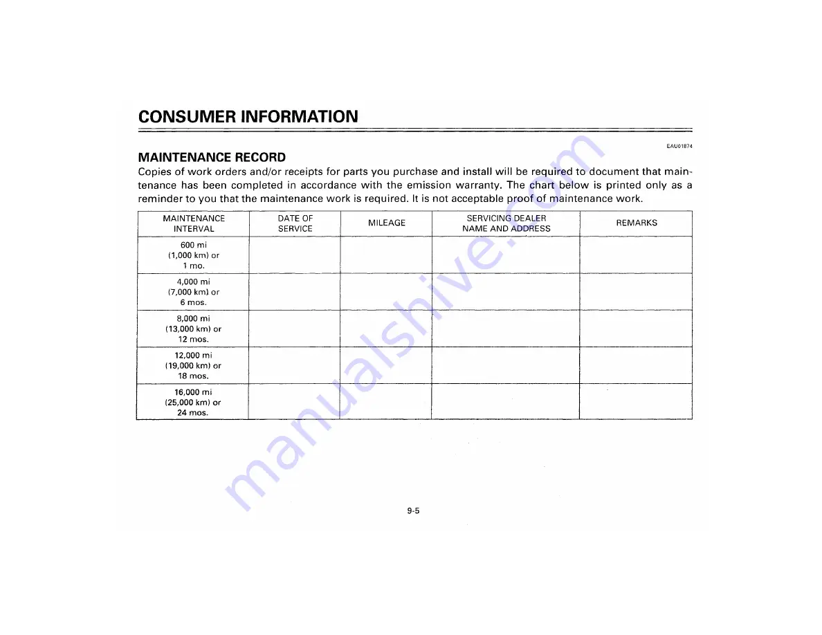 Yamaha XT350M Owner'S Manual Download Page 93