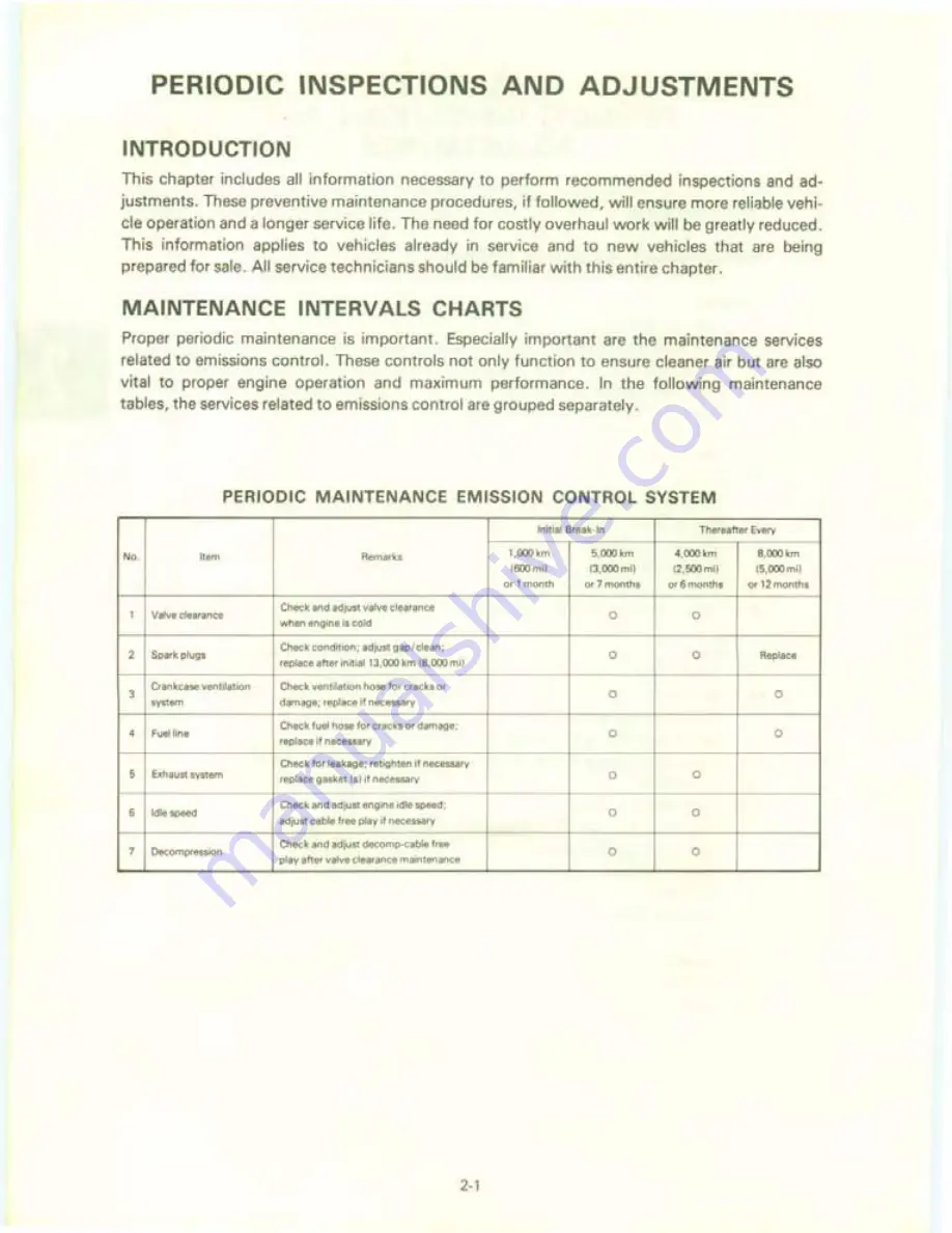 Yamaha XT550J Service Manual Download Page 19