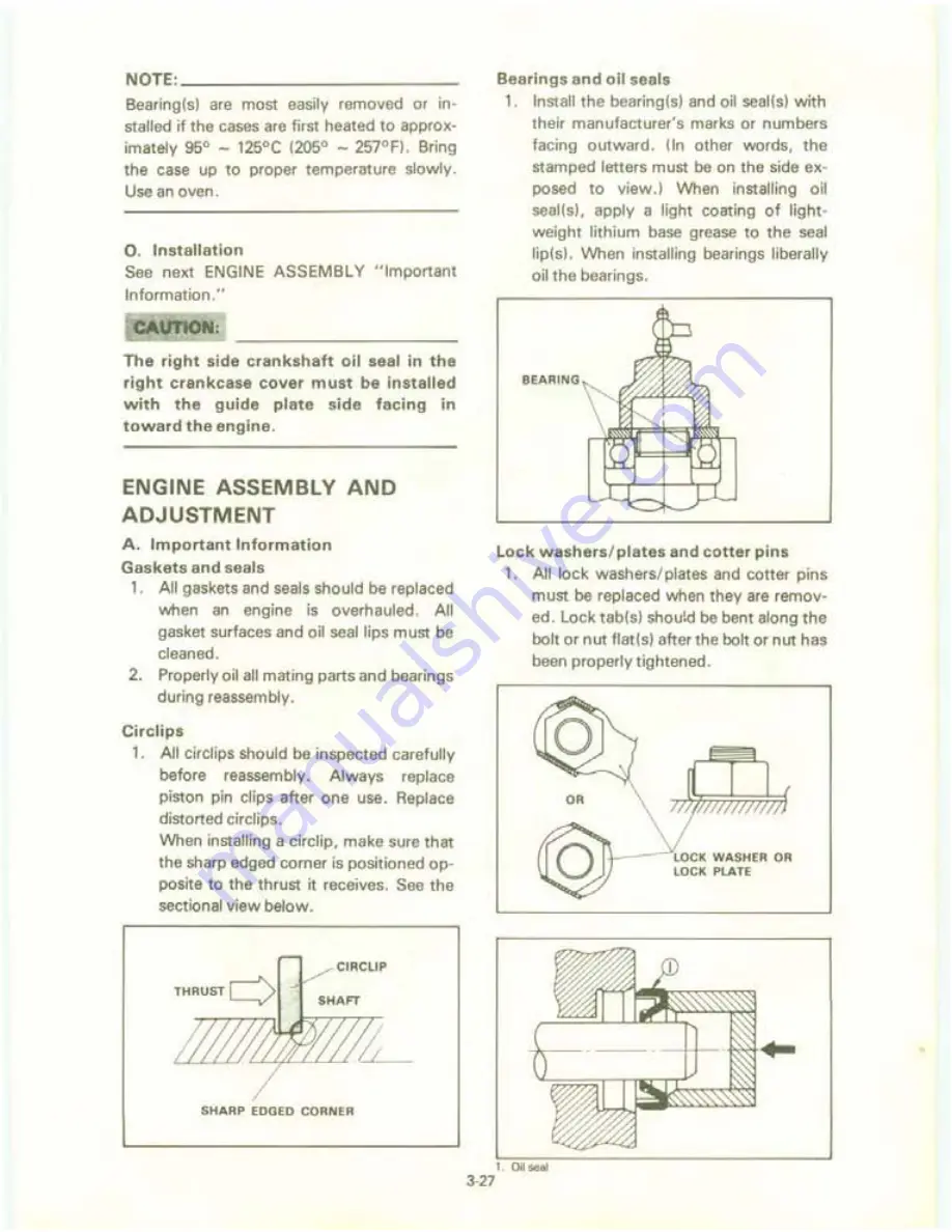 Yamaha XT550J Service Manual Download Page 64