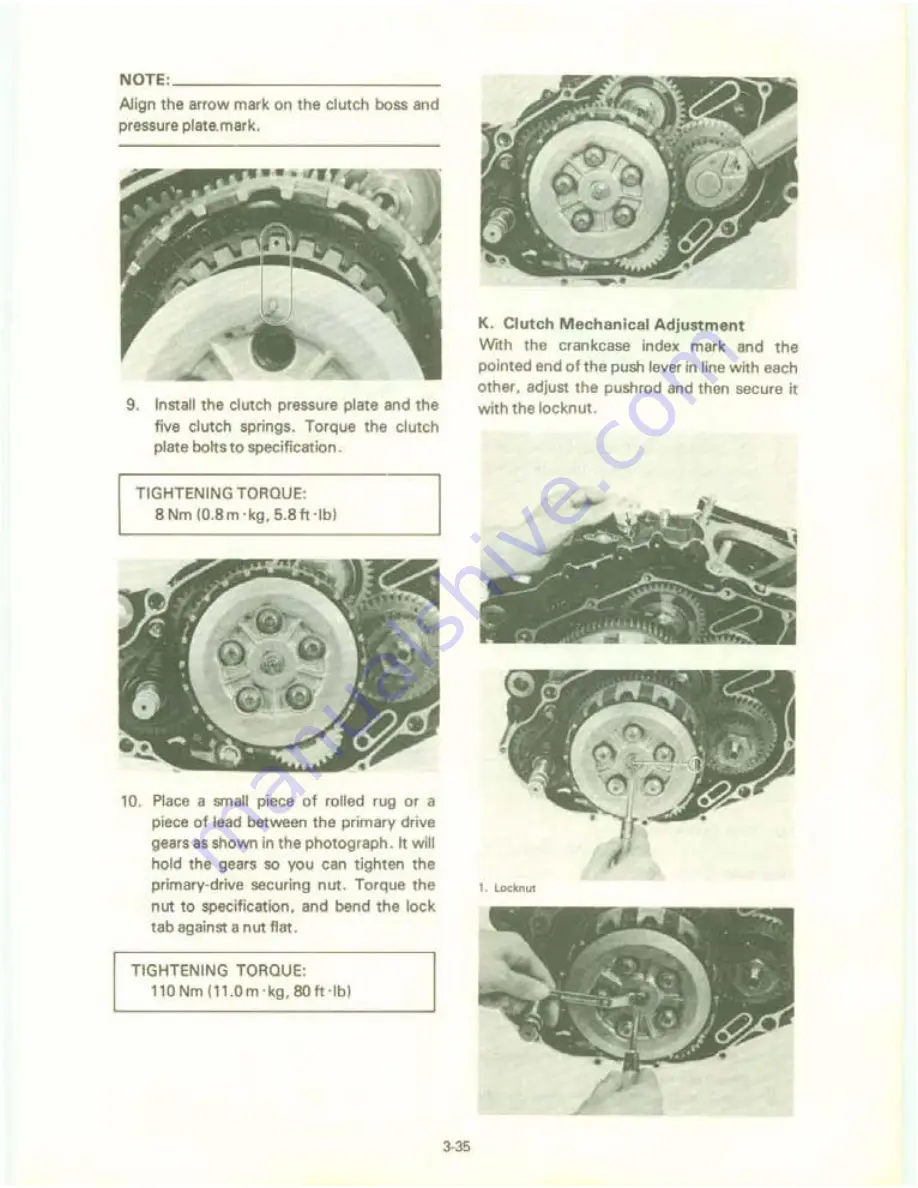 Yamaha XT550J Service Manual Download Page 72