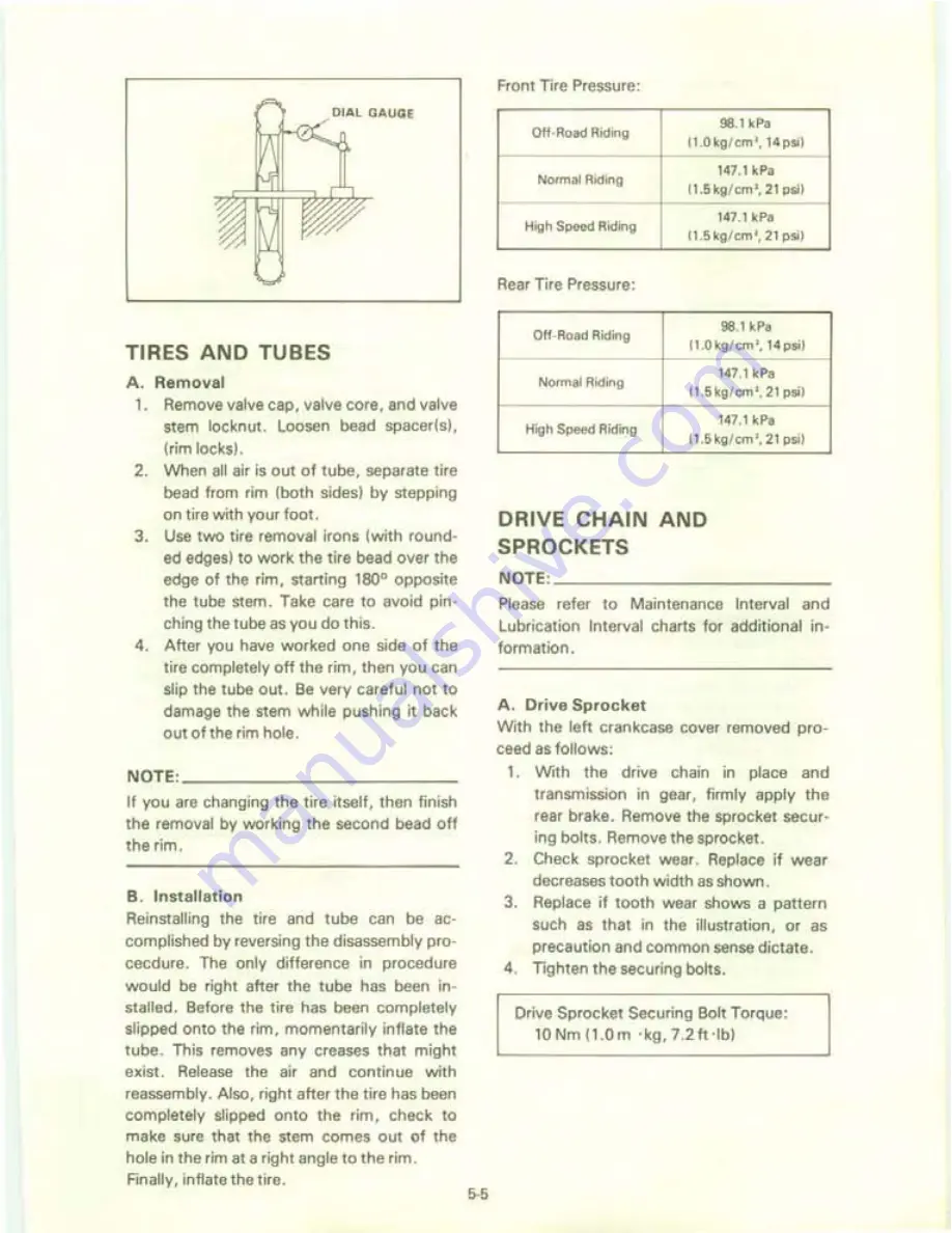 Yamaha XT550J Service Manual Download Page 99