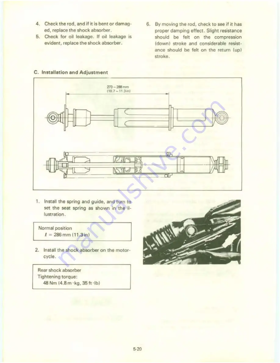 Yamaha XT550J Service Manual Download Page 114