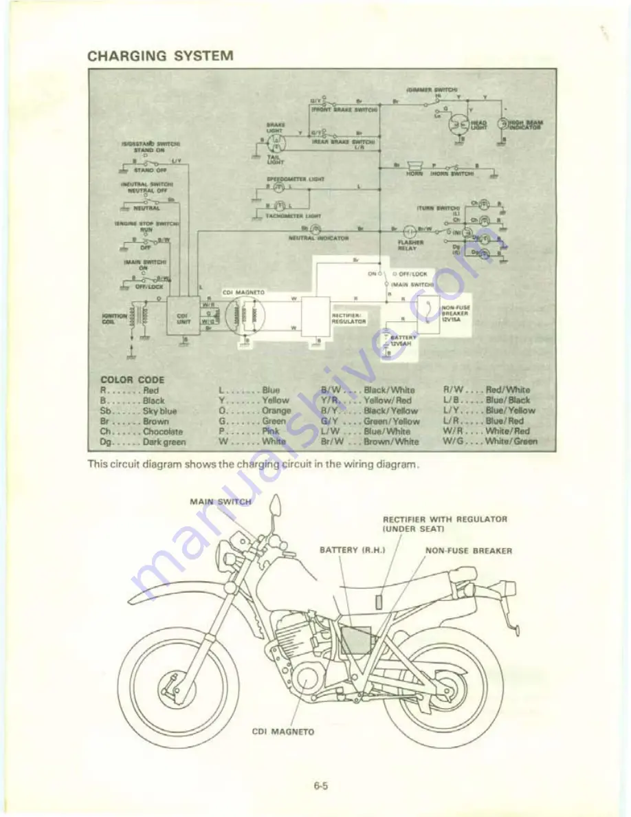 Yamaha XT550J Service Manual Download Page 121