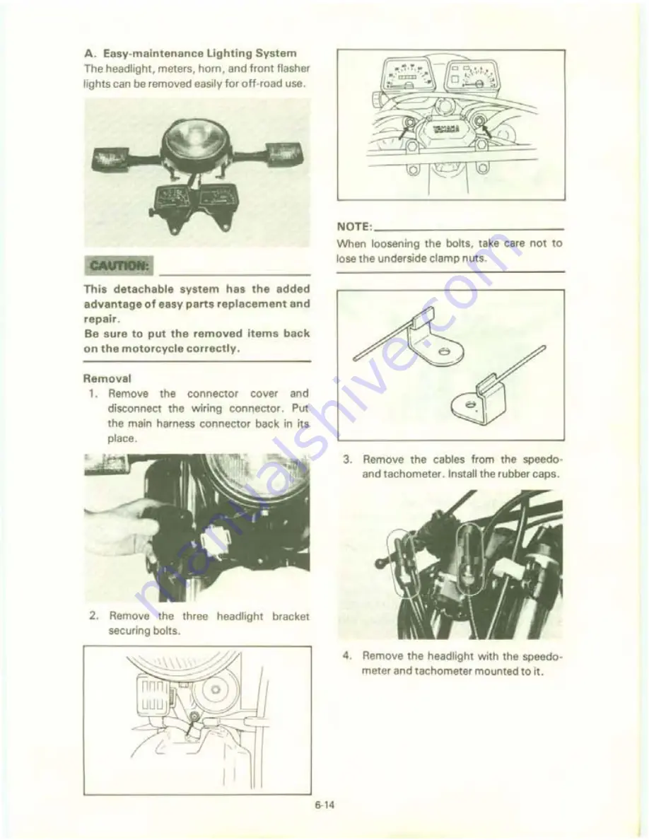 Yamaha XT550J Service Manual Download Page 128