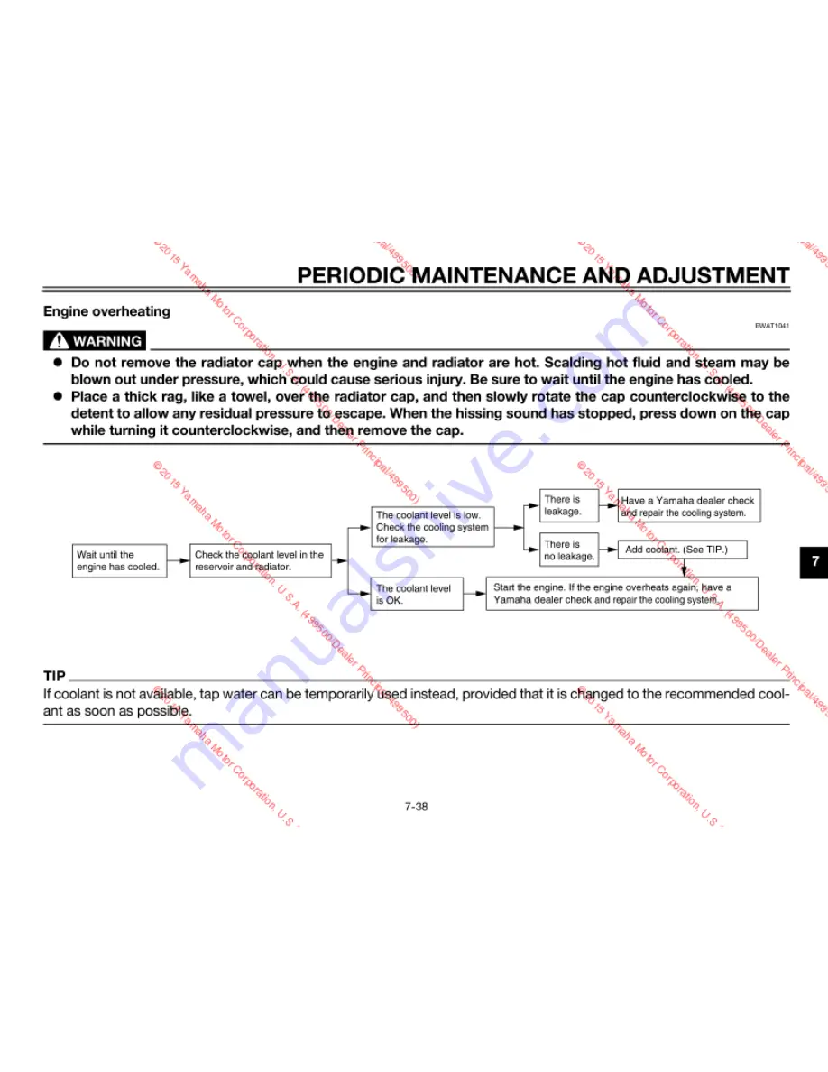 Yamaha XVS13AF Owner'S Manual Download Page 79